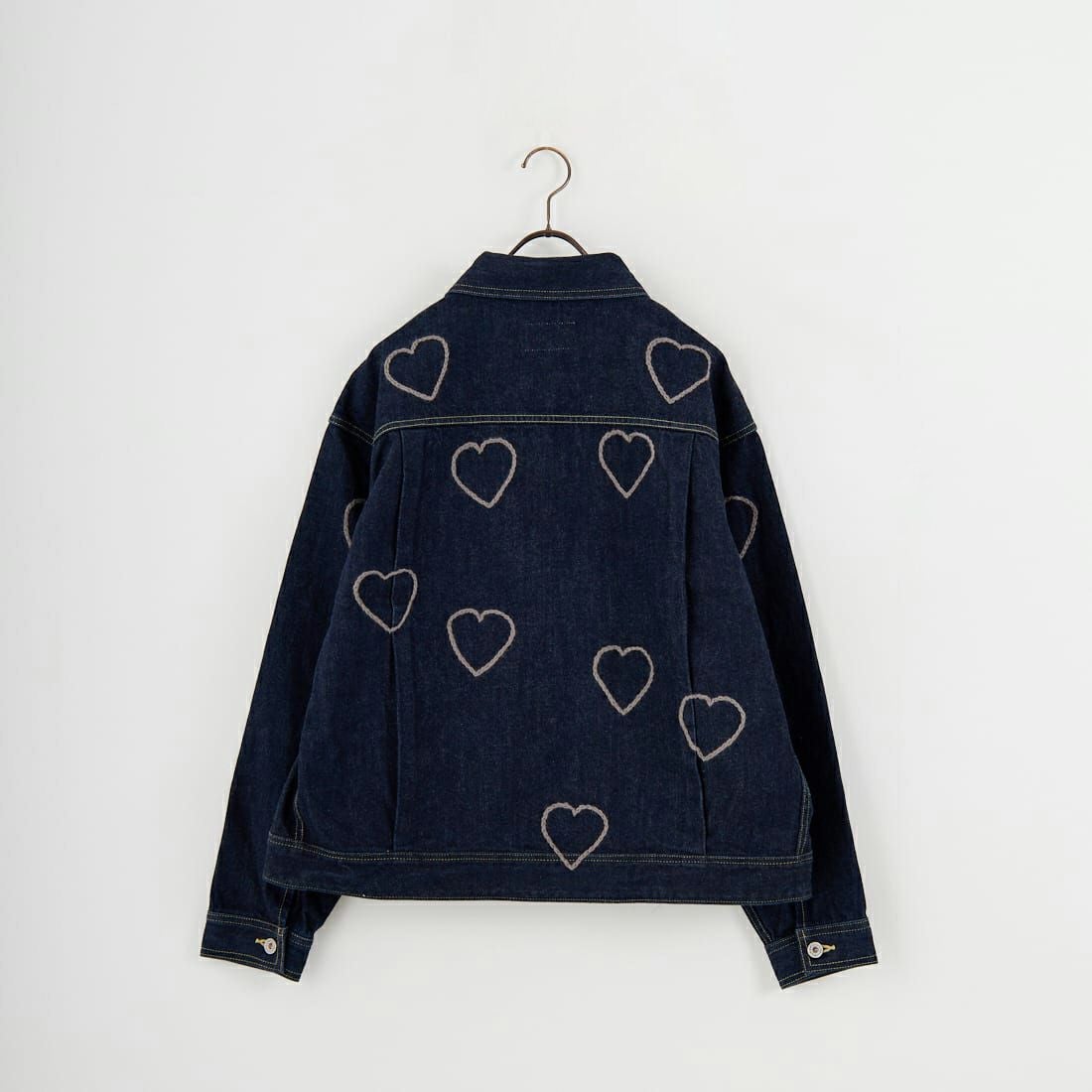 ChahChah [チャーチャー] ハッピーハートフル デニムトラッカージャケット [CC-25FW-DJH-01] HEARTF O.W