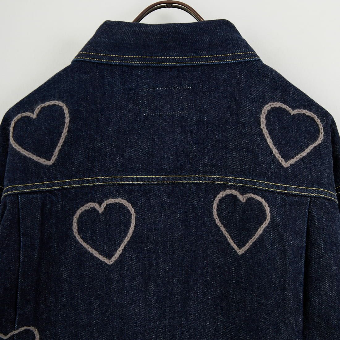 ChahChah [チャーチャー] ハッピーハートフル デニムトラッカージャケット [CC-25FW-DJH-01] HEARTF O.W