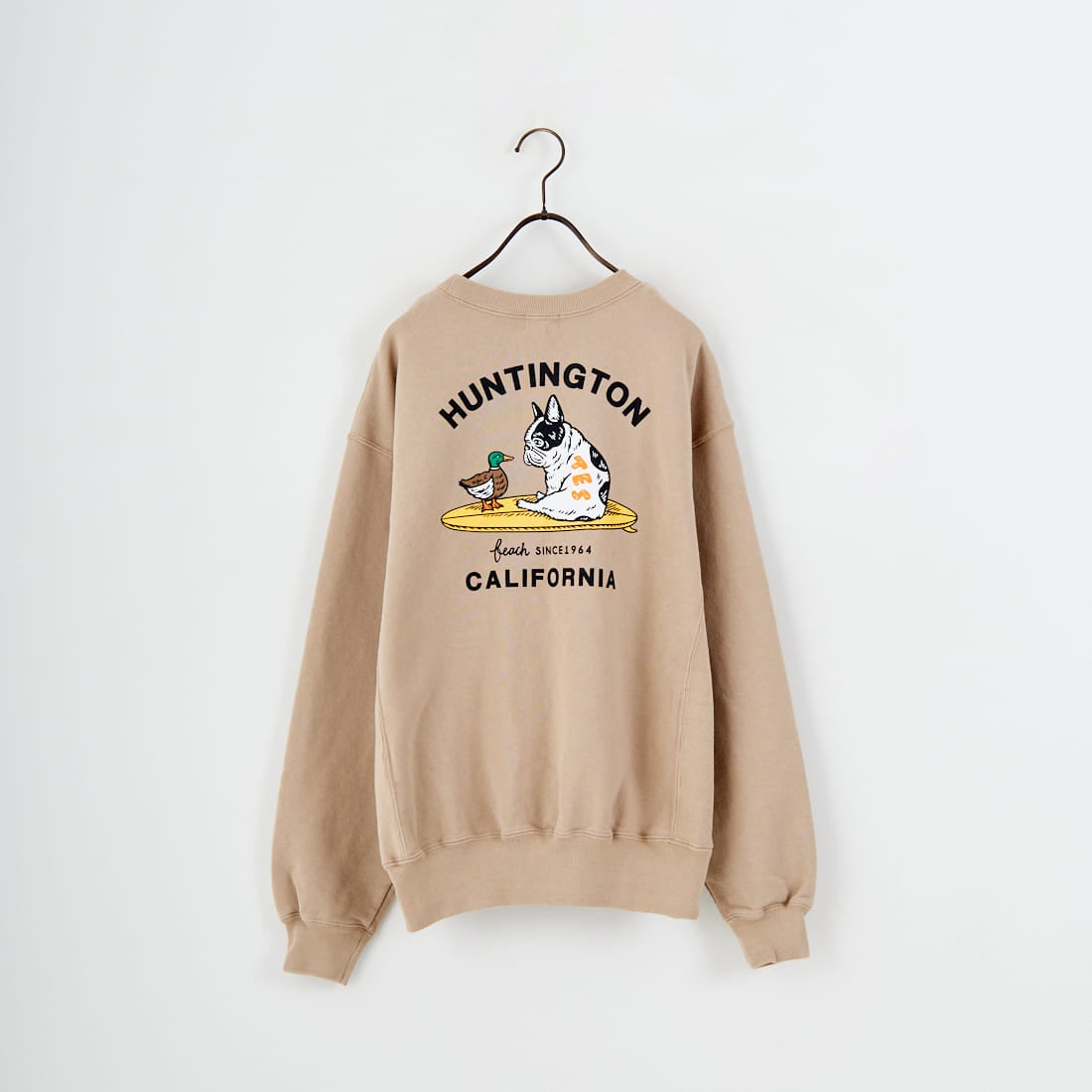 The Endless Summer [エンドレスサマー] 別注 BUHIダック バックプリントスウェット [FH-25774501-JF] BEIGE