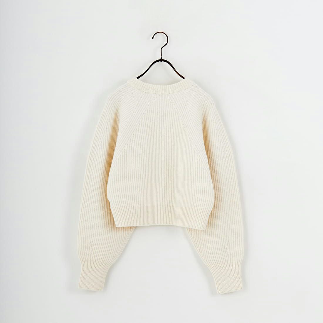 UNFIL [アンフィル] ウーレンコットン&EXファインラムウール リブニットプルオーバー [WVFL-UW123] OFF WHITE