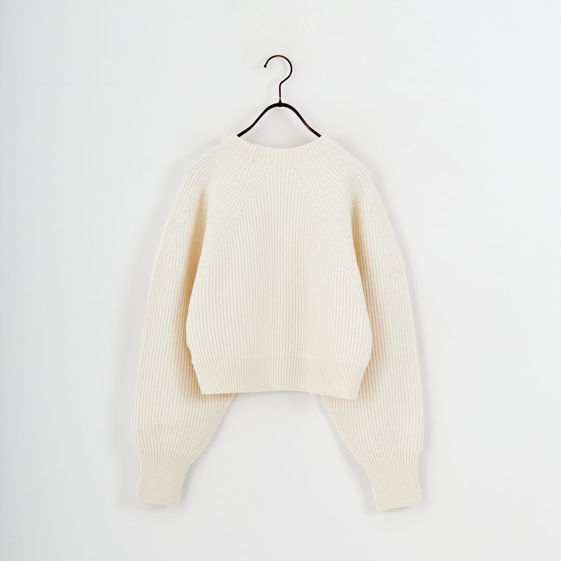 UNFIL [アンフィル] ウーレンコットン&EXファインラムウール リブニットプルオーバー [WVFL-UW123] OFF WHITE
