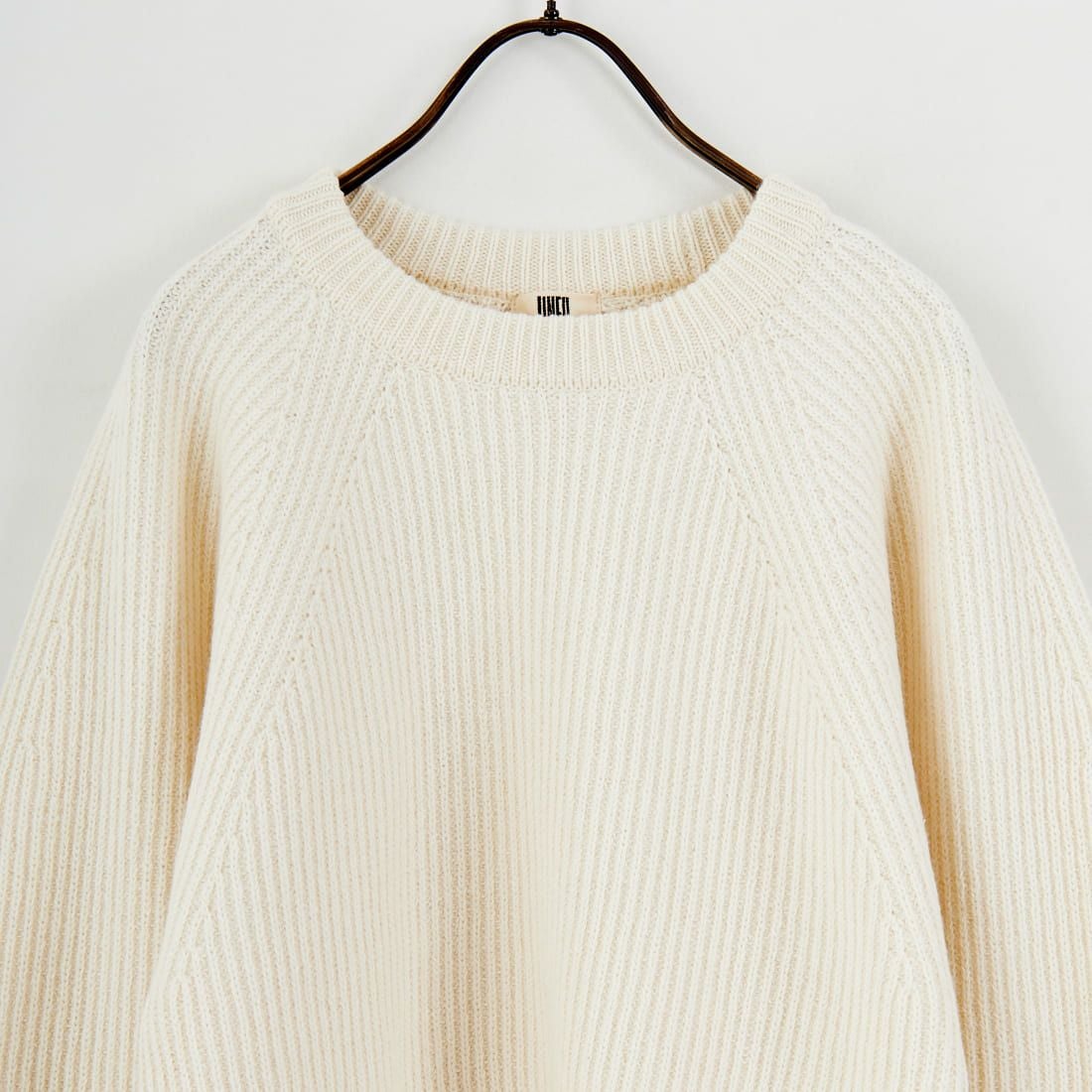 UNFIL [アンフィル] ウーレンコットン&EXファインラムウール リブニットプルオーバー [WVFL-UW123] OFF WHITE