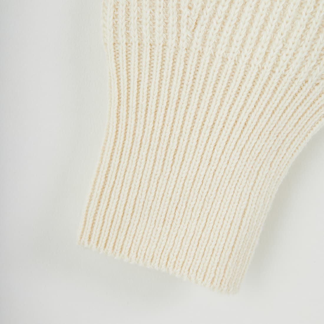UNFIL [アンフィル] ウーレンコットン&EXファインラムウール リブニットプルオーバー [WVFL-UW123] OFF WHITE
