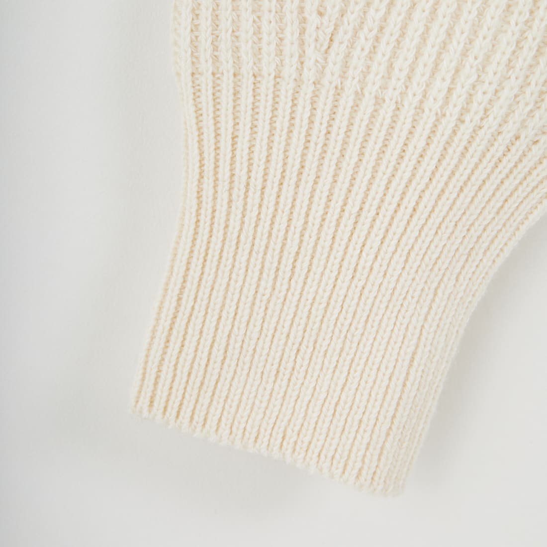 UNFIL [アンフィル] ウーレンコットン&EXファインラムウール リブニットプルオーバー [WVFL-UW123] OFF WHITE
