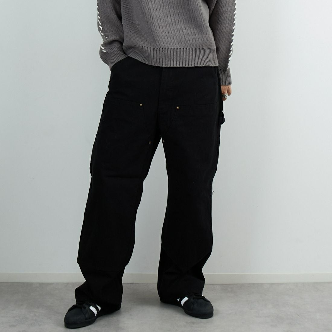 C BLACK&&モデル身長：179cm 着用サイズ：L&&