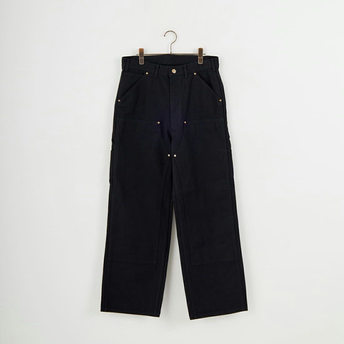 South2West8 [サウスツーウエストエイト] コットンキャンバス ダブルニーペインターパンツ [RW588] C BLACK