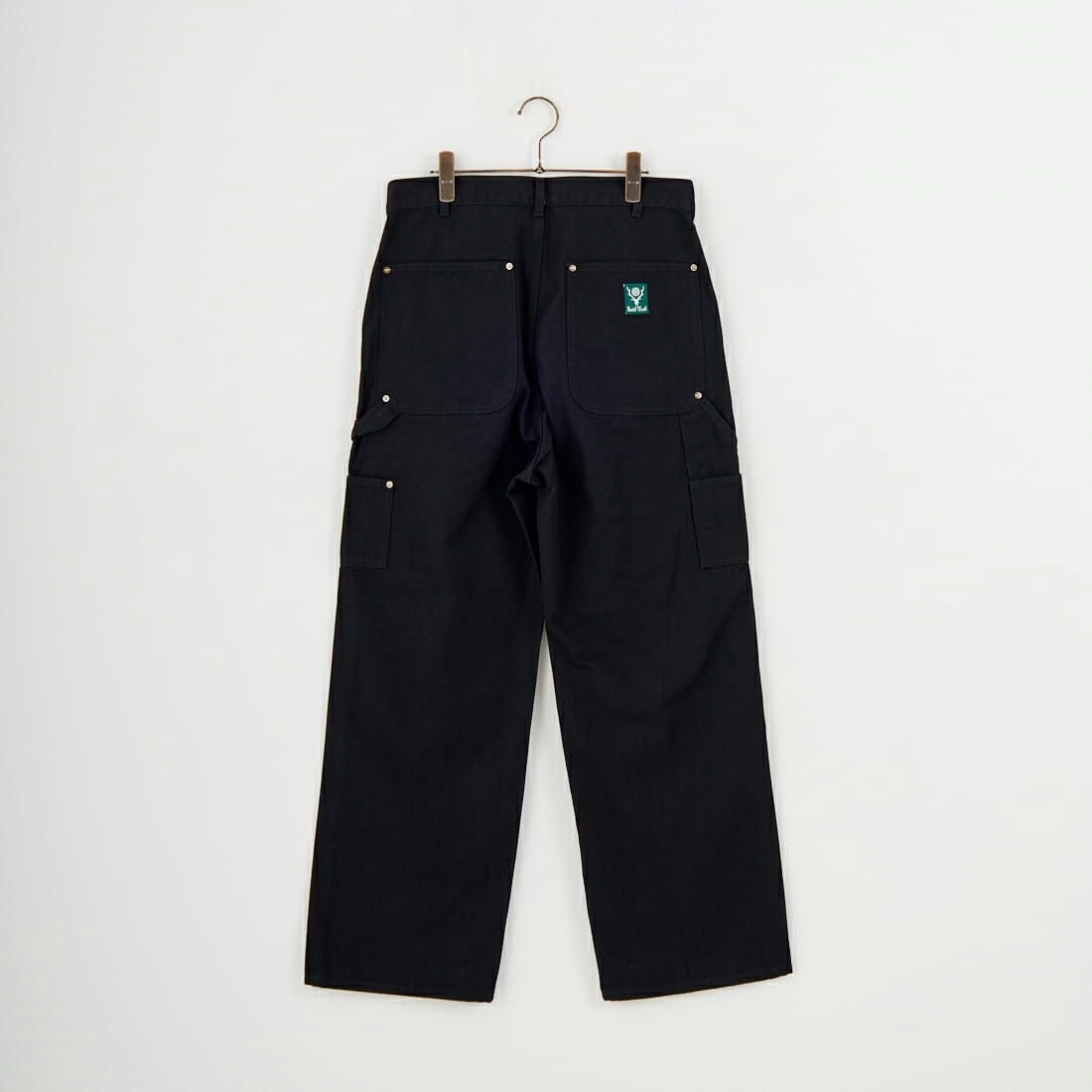 South2West8 [サウスツーウエストエイト] コットンキャンバス ダブルニーペインターパンツ [RW588] C BLACK