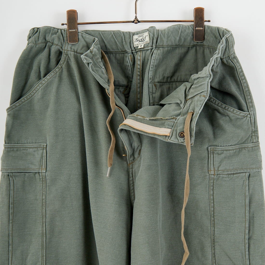 GOLD [ゴールド] ライトバックサテン イージーカーゴパンツ [GL42578] 149 OLIVE