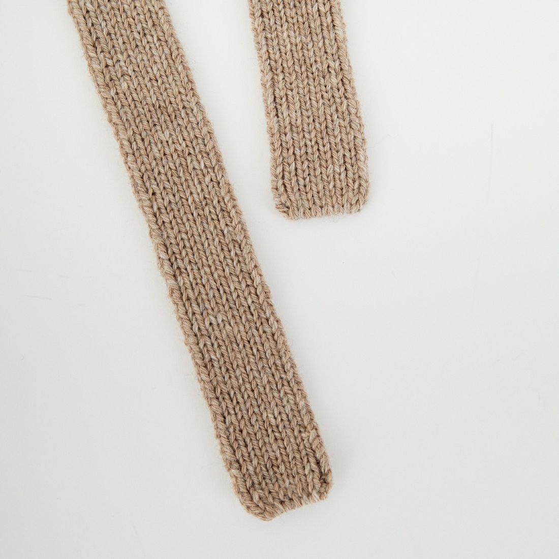 UNFIL [アンフィル] ウーレンコットン&EXファインラムウール リブニットフリルカラー [WVFL-UW125] MOCHA