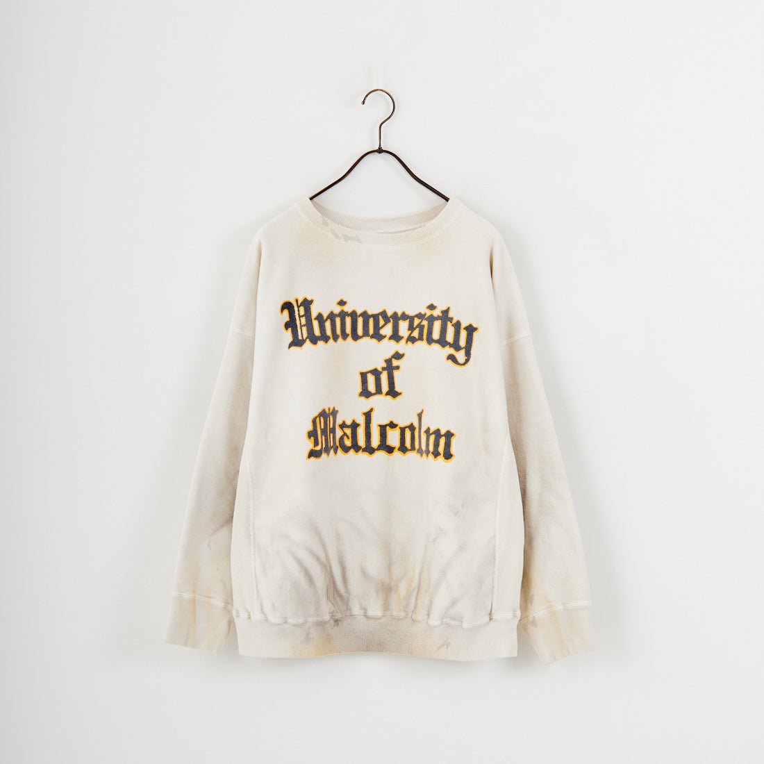 BOW WOW [バウワウ] UNIV.マクラーレン レタリングエイジドスウェット [BW252-UMLS] AGED WHITE