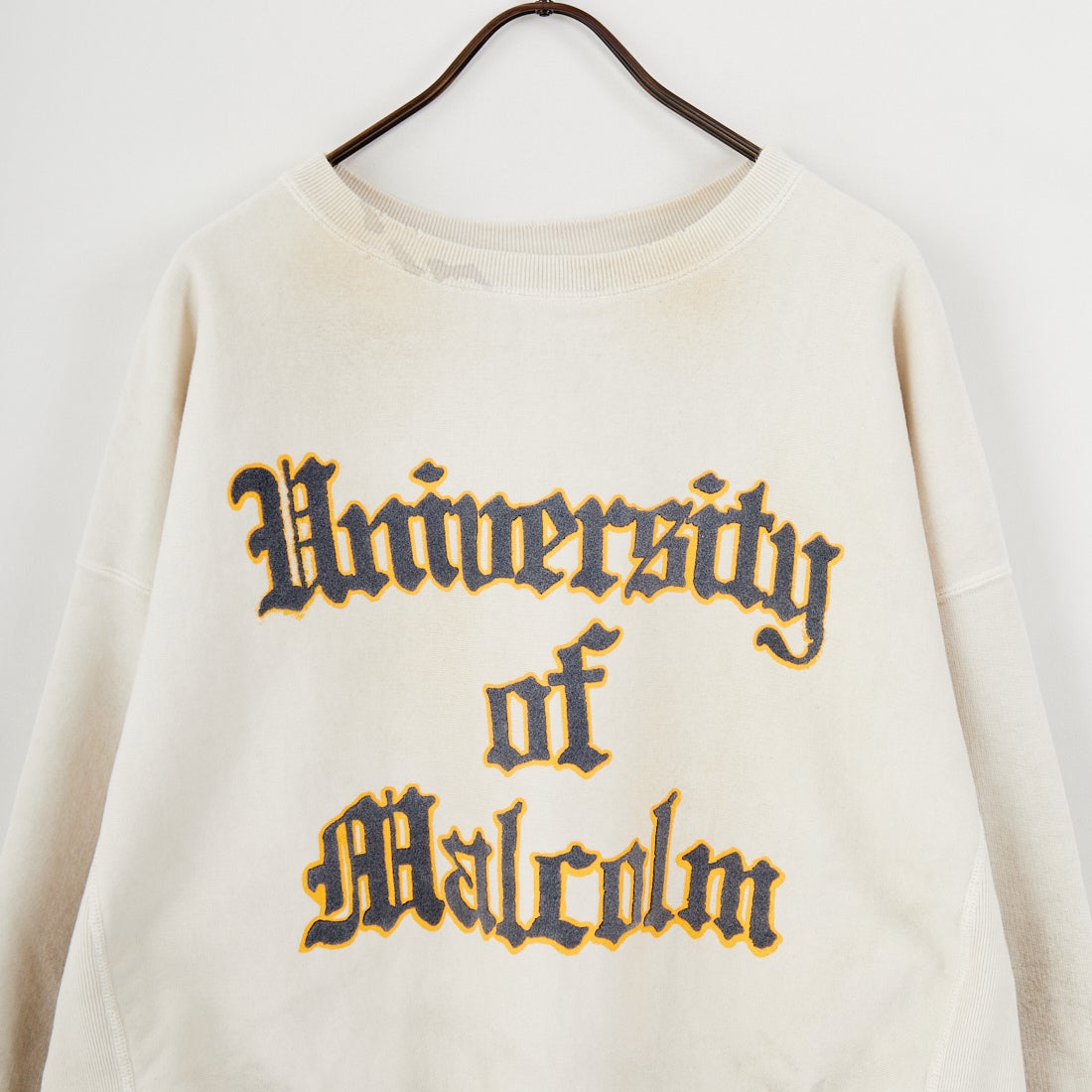 BOW WOW [バウワウ] UNIV.マクラーレン レタリングエイジドスウェット [BW252-UMLS] AGED WHITE