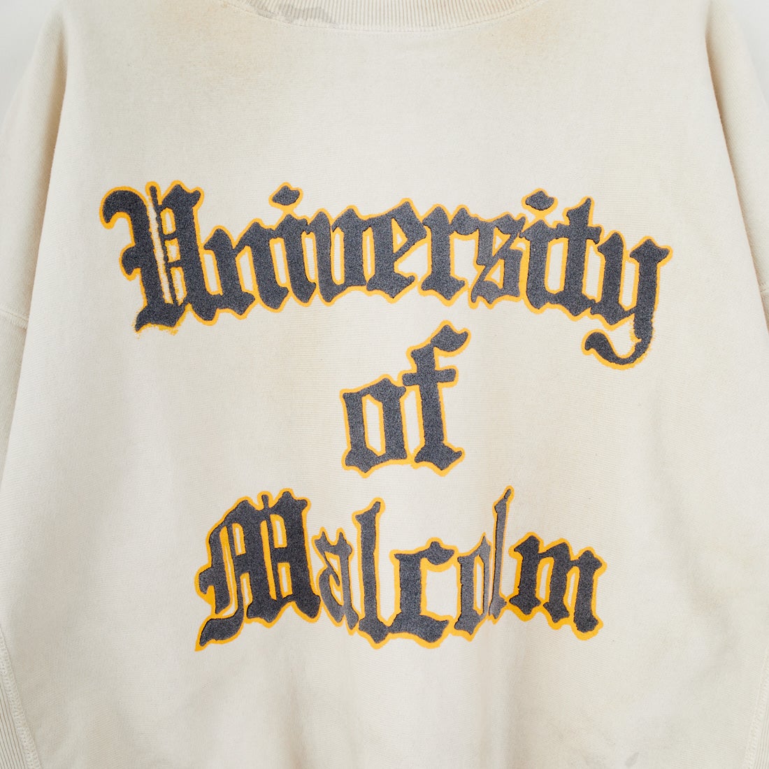 BOW WOW [バウワウ] UNIV.マクラーレン レタリングエイジドスウェット [BW252-UMLS] AGED WHITE