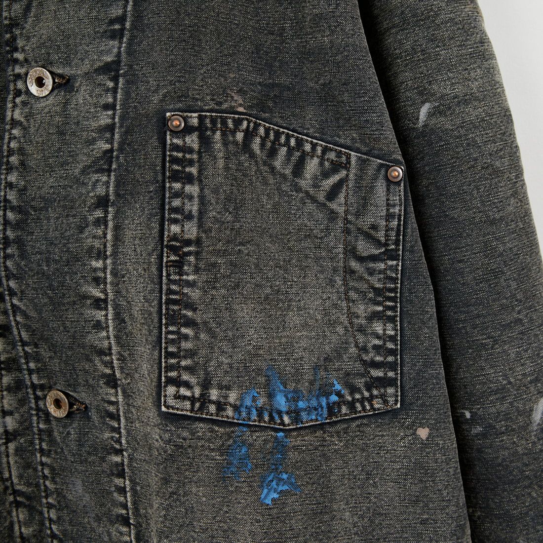 BOW WOW [バウワウ] エイジド ブランケットライナーダックカバーオールジャケット [BW252-DCBL] AGED BLACK