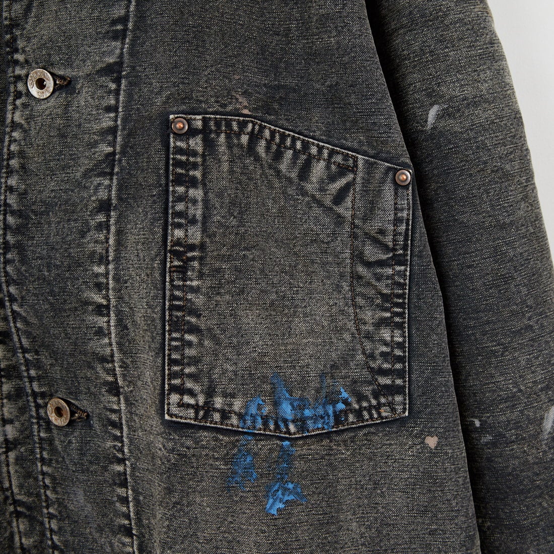 BOW WOW [バウワウ] エイジド ブランケットライナーダックカバーオールジャケット [BW252-DCBL] AGED BLACK