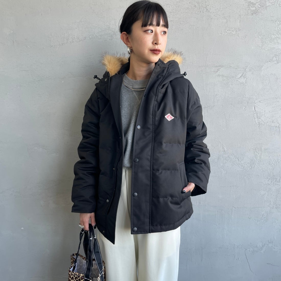 DANTON SHORTダウンジャケット ブラック M Danton（ダントン） ダウンジャケット M ブラック レディース