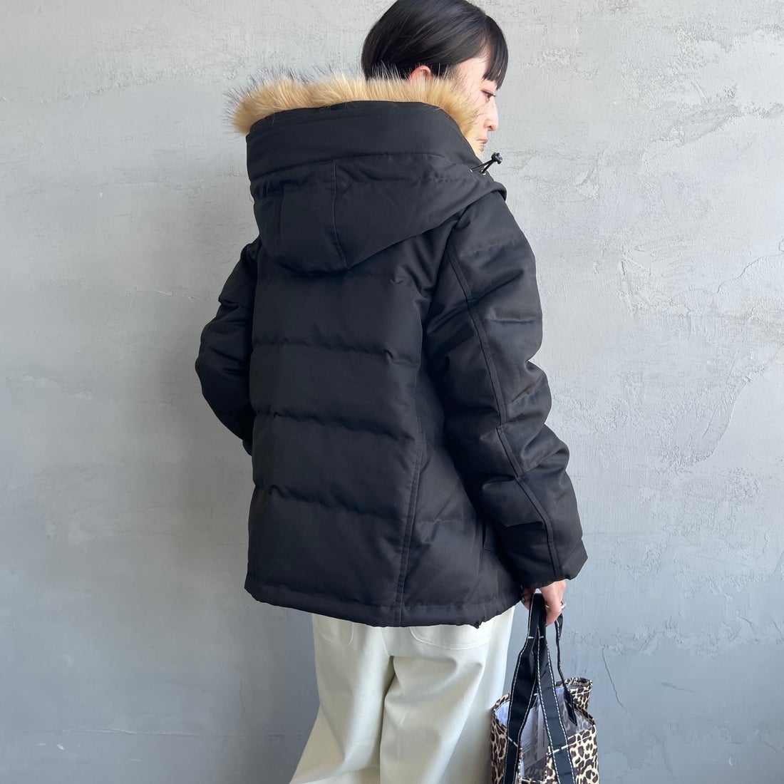 DANTON [ダントン] ショート丈 タッサーダウンジャケット [DT-A0007TPR]  &&モデル身長：150cm 着用サイズ：S&&