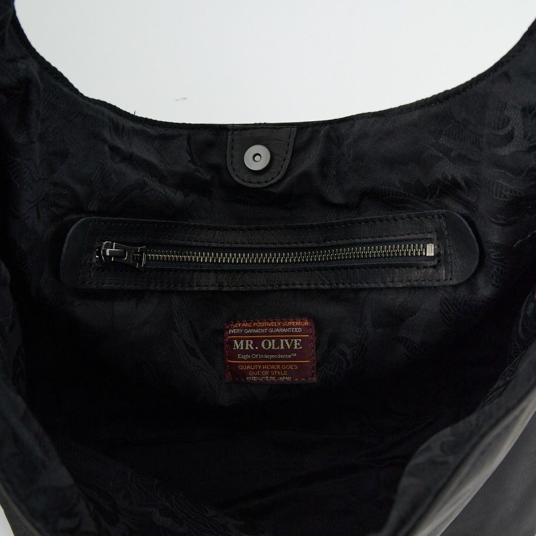 MR.OLIVE E.O.I [ミスターオリーブ] ウォータープルーフライトレザー エコトートバッグ [ME695N] BLACK