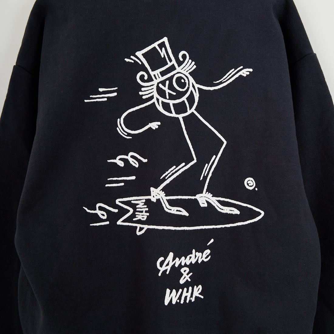 WHR [ダブルエイチアール] Andre フリーススウェット [WHR-ANDREFLEECE-25FW] NAVY