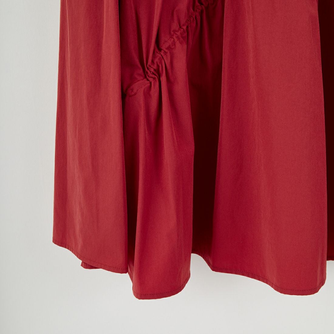 Jf Ready Made [ジェイエフレディメイド] ナイロンストレッチギャザースカート [755615] 22 ﾚｯﾄﾞ