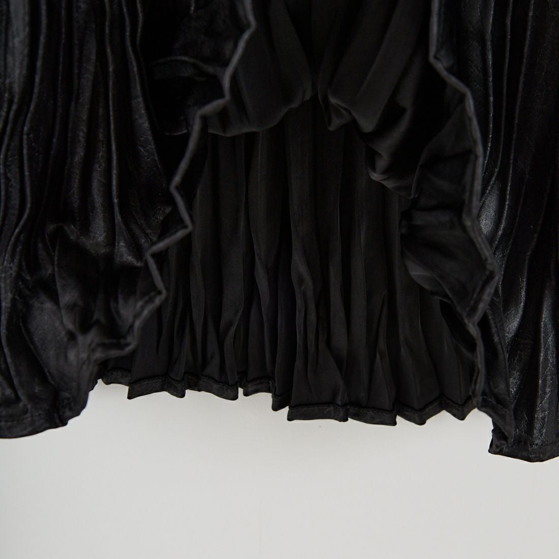 Jf Ready Made [ジェイエフレディメイド] チンツ風フェイクレザースカート [755693] 03 ﾌﾞﾗｯｸ