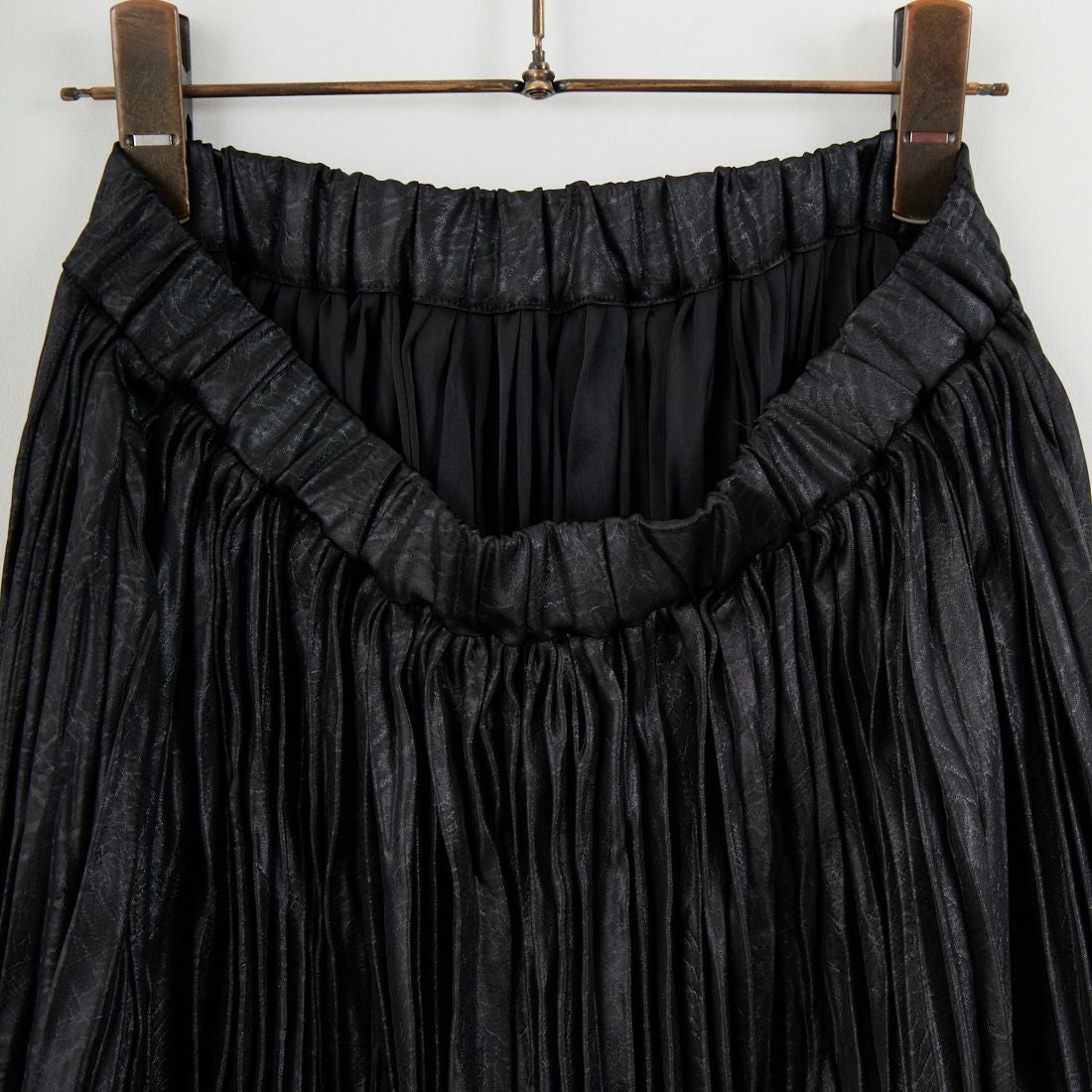 Jf Ready Made [ジェイエフレディメイド] チンツ風フェイクレザースカート [755693] 03 ﾌﾞﾗｯｸ