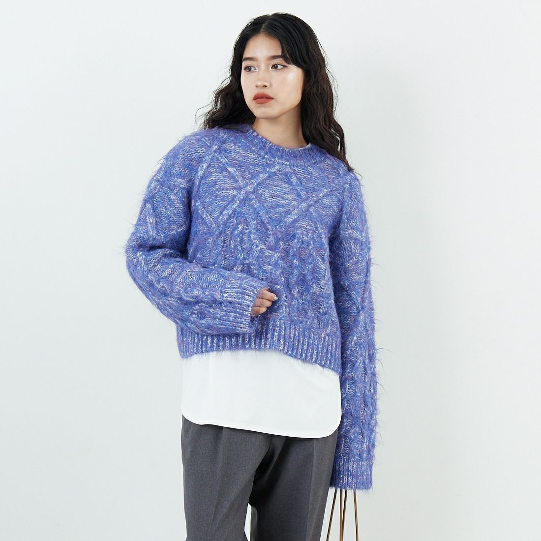 BLUE&&モデル身長：162cm 着用サイズ：F&&