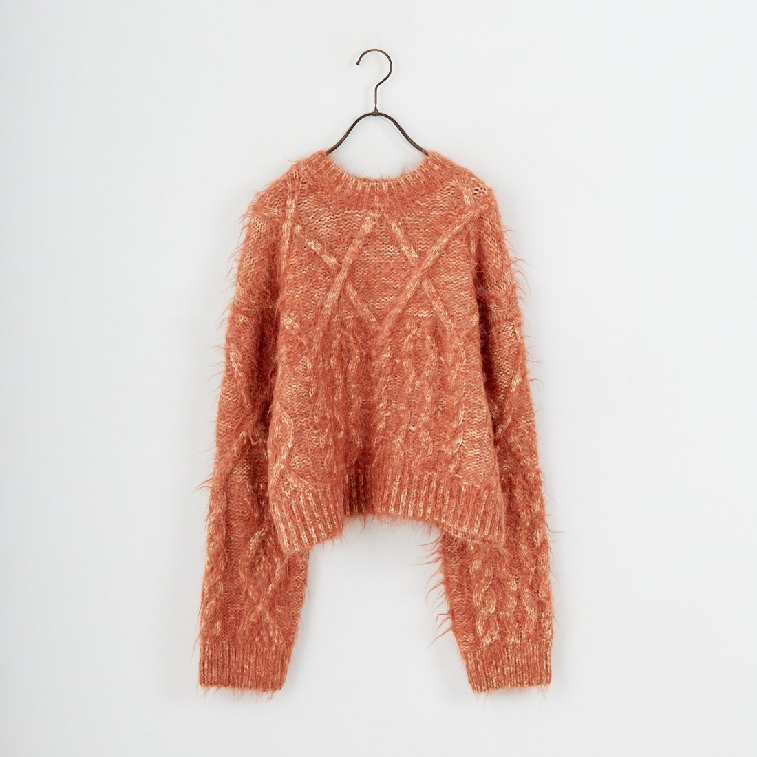 Jf Ready Made [ジェイエフレディメイド] シャギーケーブルニット [12619-HQ] ORANGE