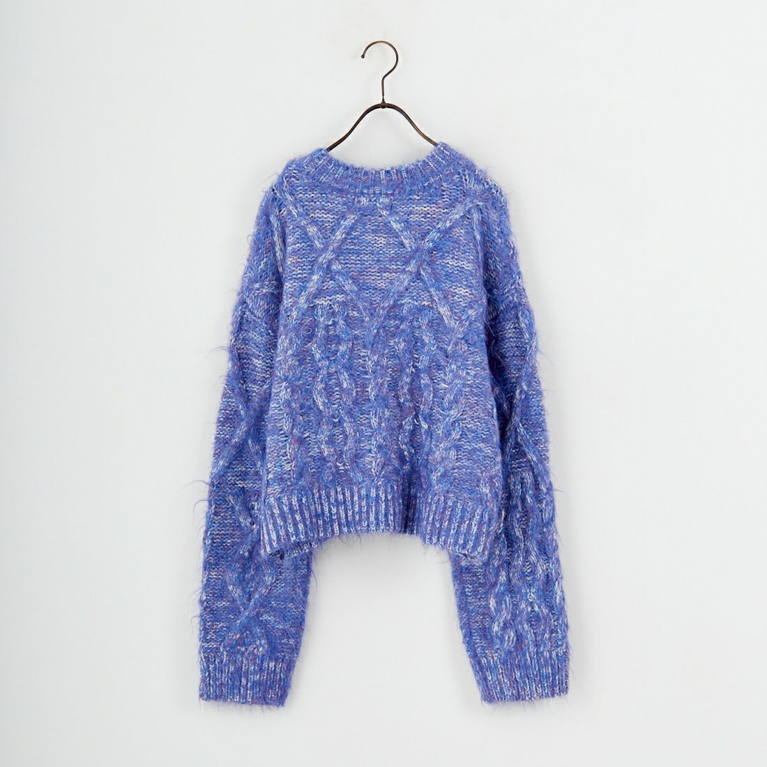 Jf Ready Made [ジェイエフレディメイド] シャギーケーブルニット [12619-HQ] BLUE