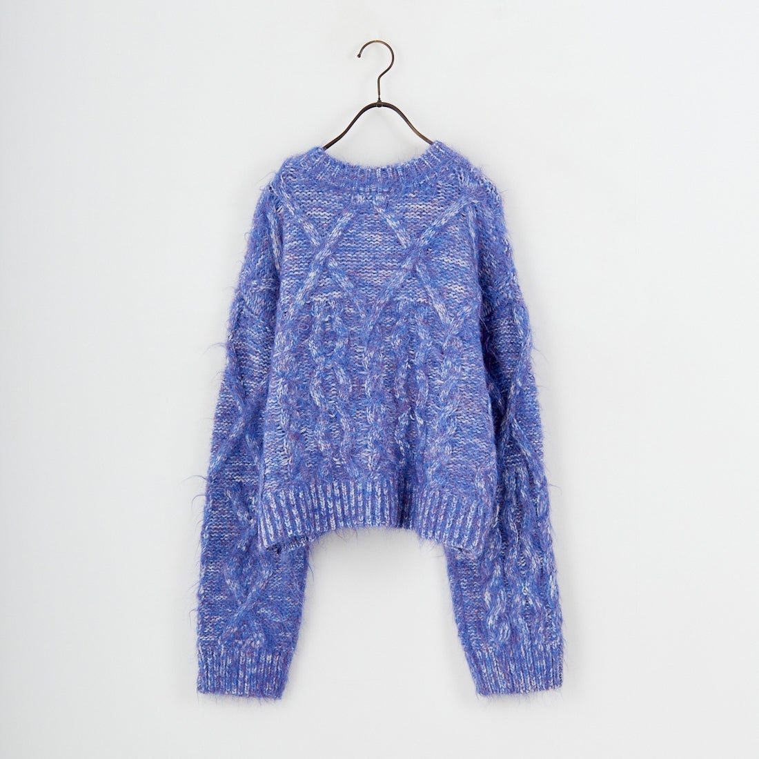 Jf Ready Made [ジェイエフレディメイド] シャギーケーブルニット [12619-HQ] BLUE