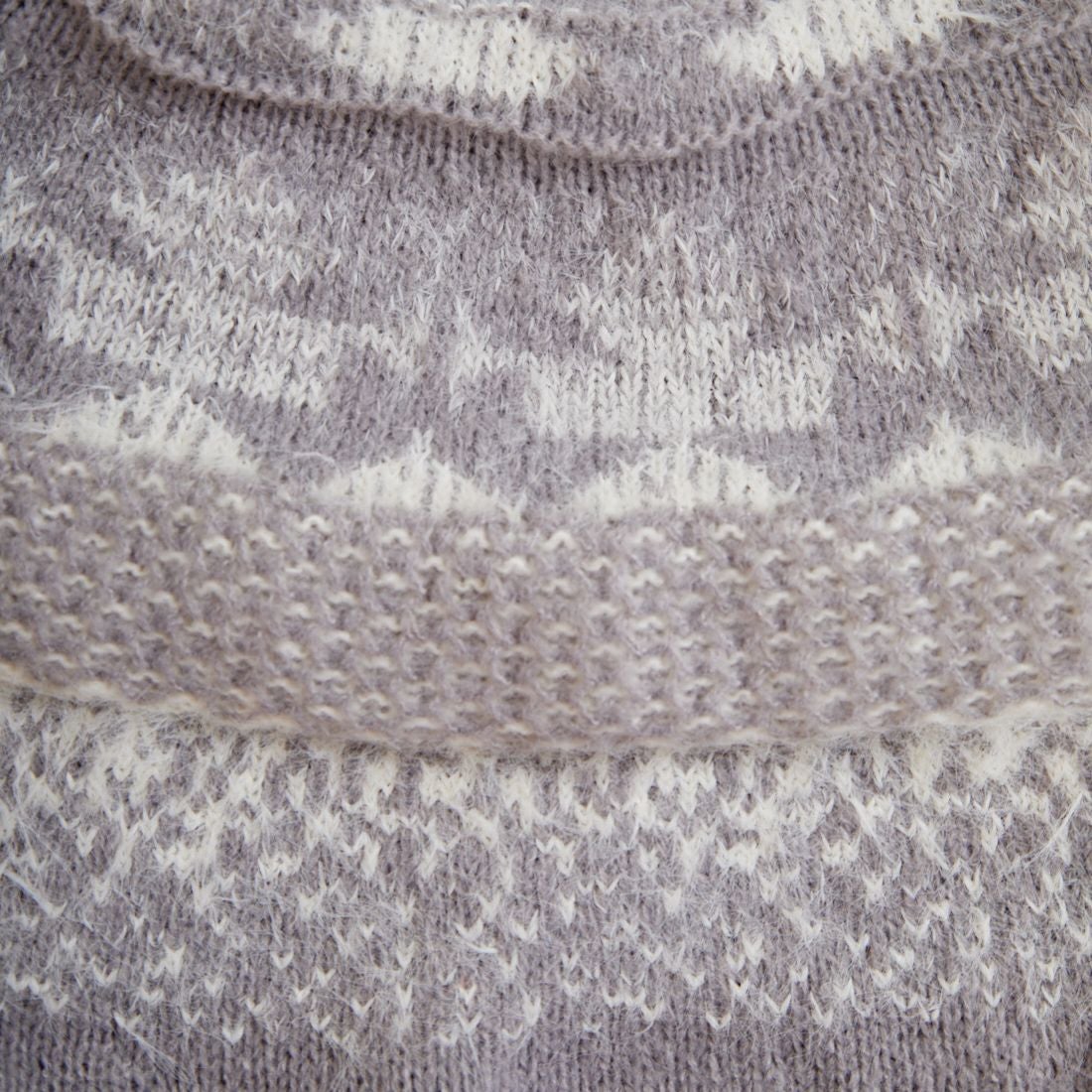 Jf Ready Made [ジェイエフレディメイド] ビーチヤーン求心柄ニット [735818] 12 ｸﾞﾚｰ