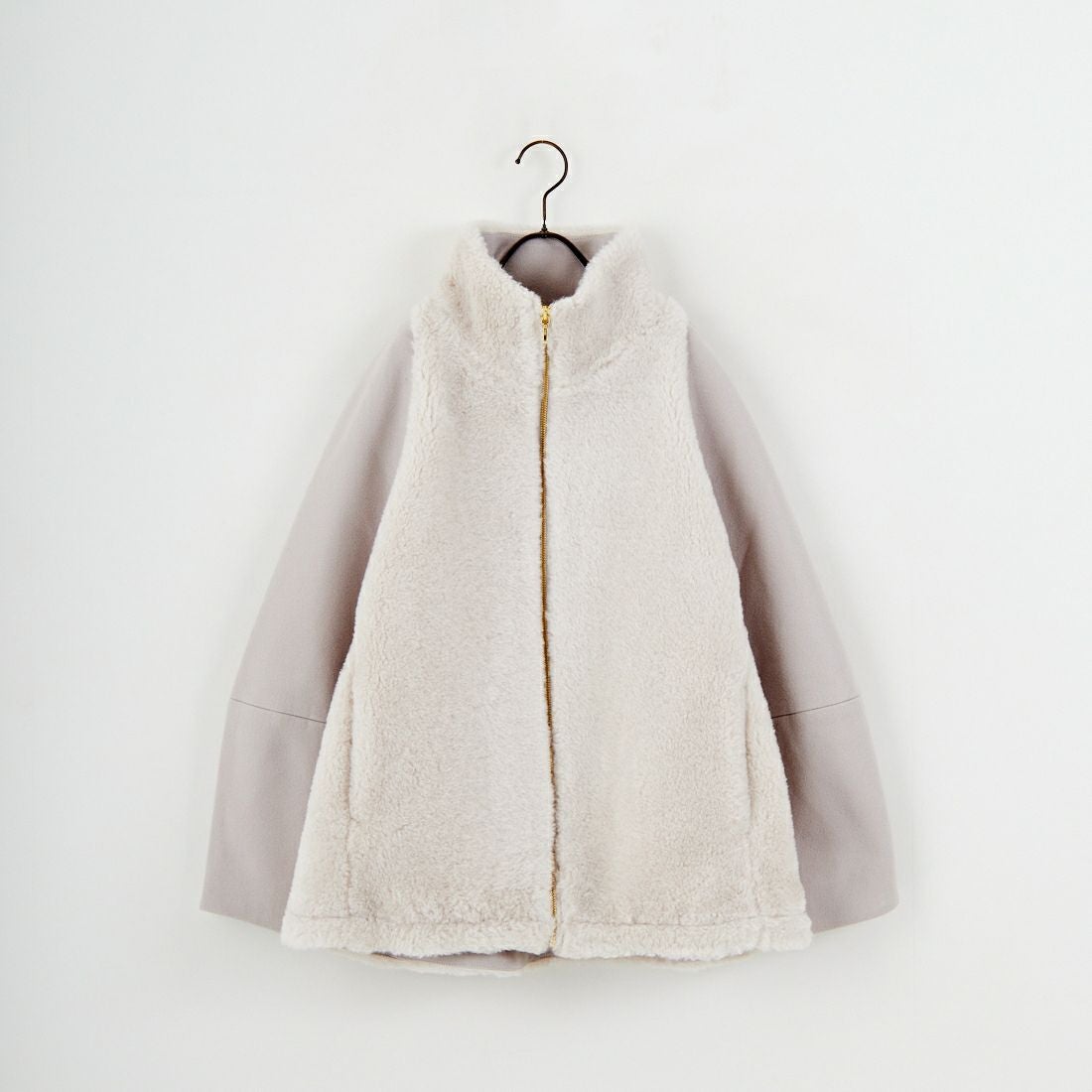 Jeans Factory Clothes [ジーンズファクトリークローズ] ボアウール切替コート [785749] 11 Lｸﾞﾚｰ