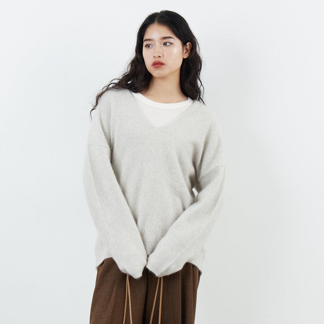 L.GRY&&モデル身長：162cm 着用サイズ：F&&