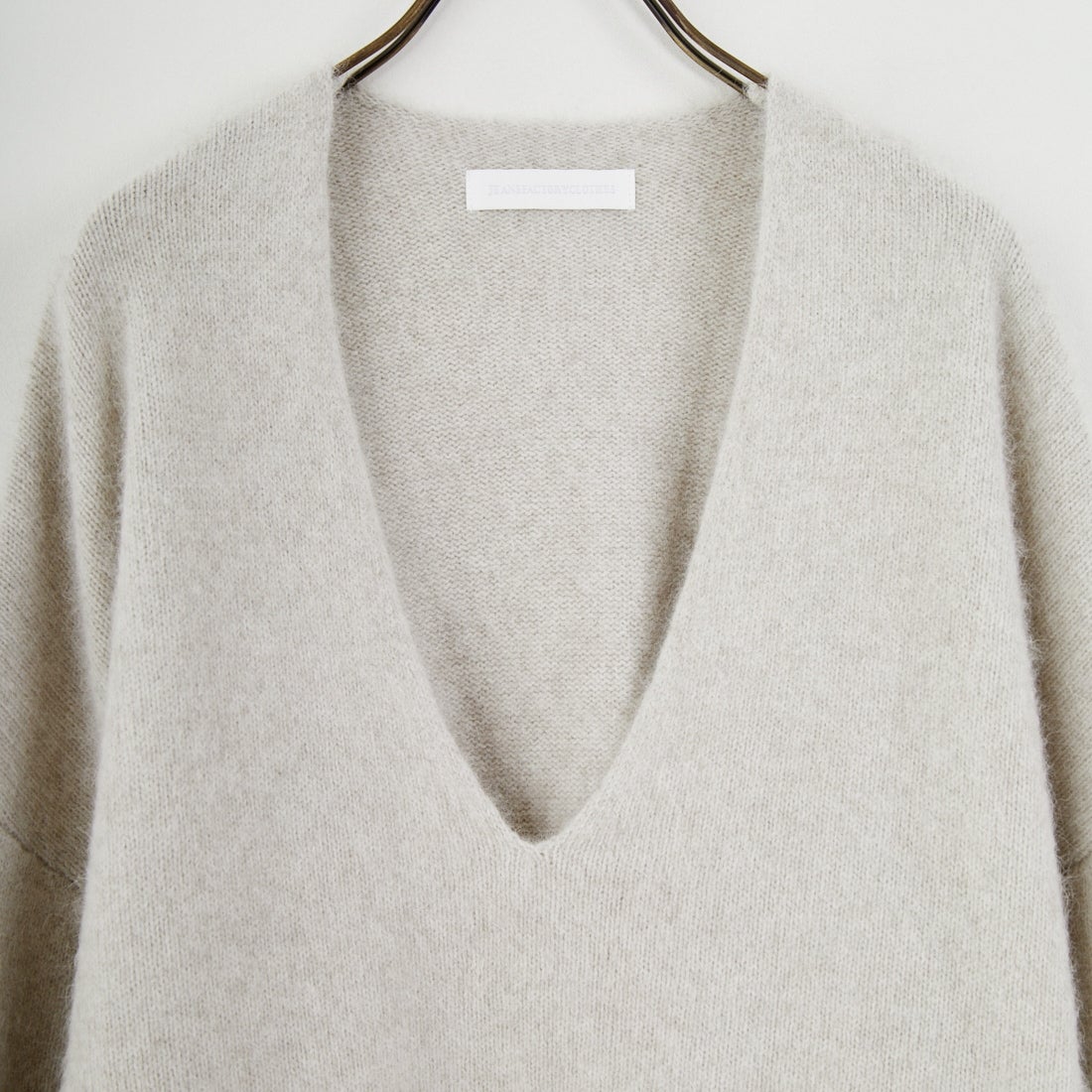 Jeans Factory Clothes [ジーンズファクトリークローズ] 深Vネックフォックスニットプルオーバー [25010100] L.GRY