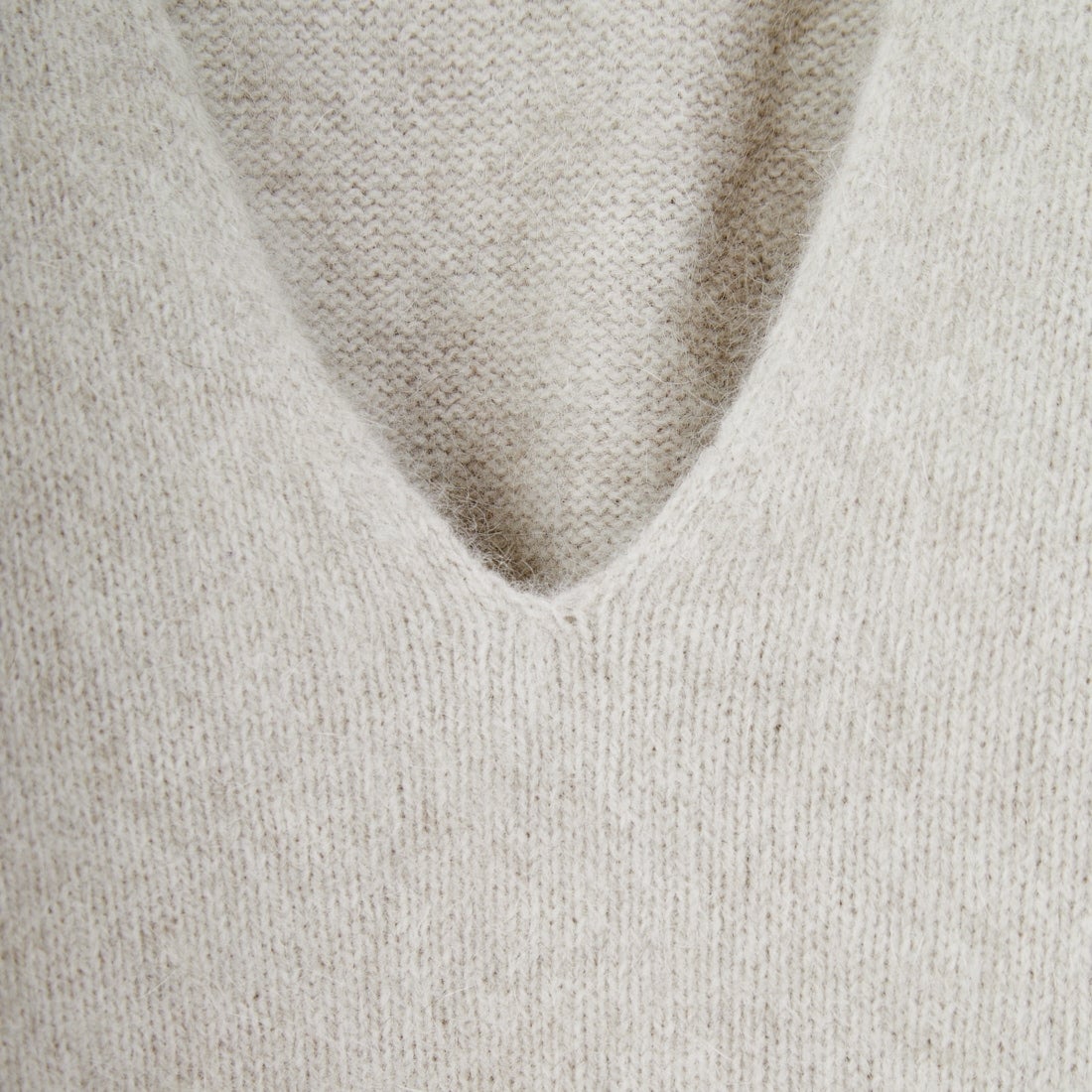 Jeans Factory Clothes [ジーンズファクトリークローズ] 深Vネックフォックスニットプルオーバー [25010100] L.GRY