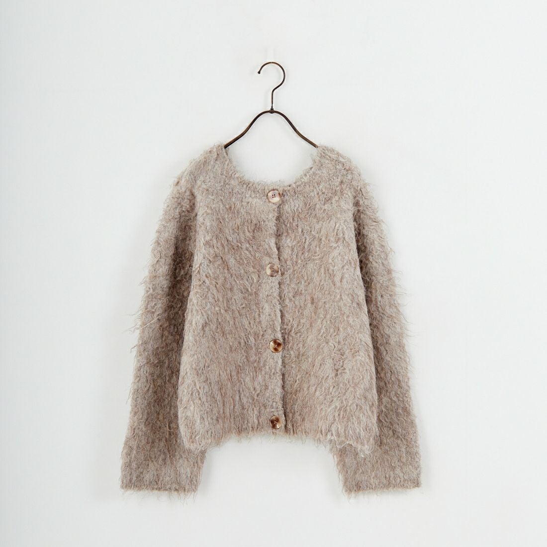 Jeans Factory Clothes [ジーンズファクトリークローズ] 2WAYロングシャギーニット [650118] 116 ｸﾞﾚｰｼﾞ