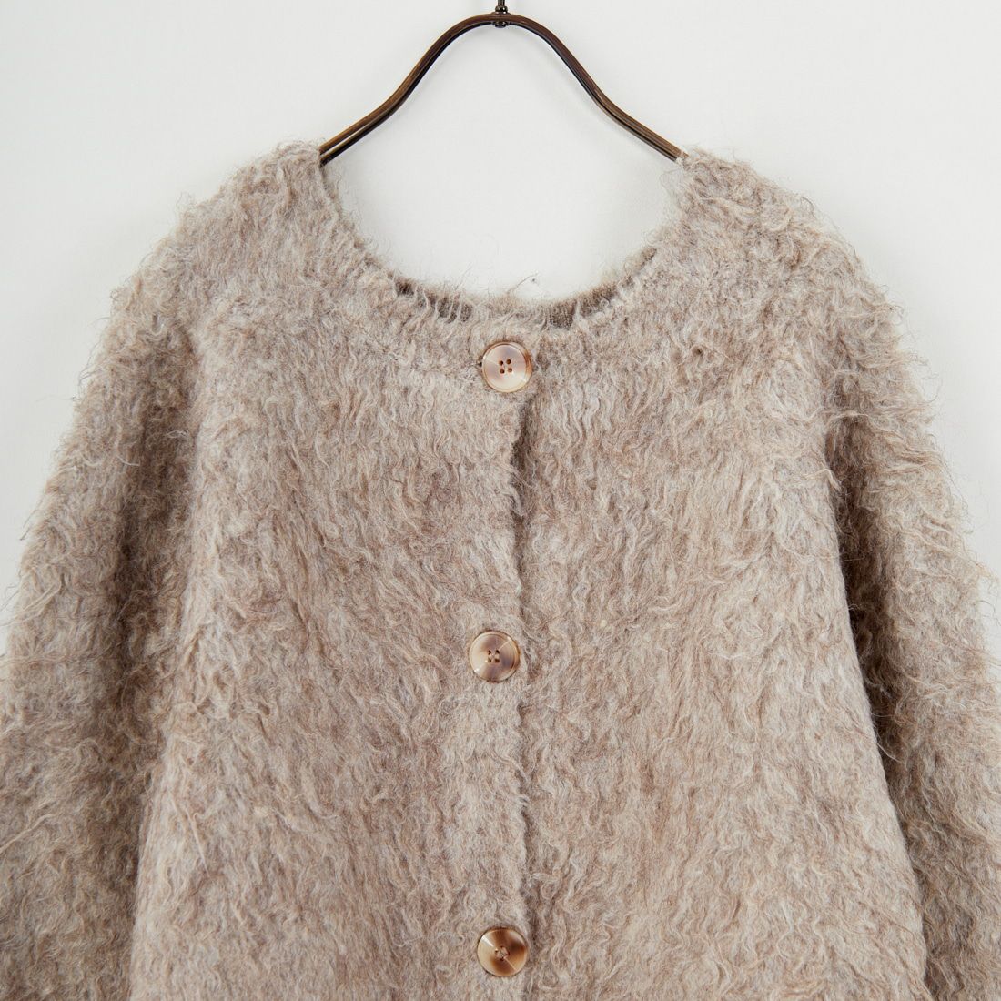 Jeans Factory Clothes [ジーンズファクトリークローズ] 2WAYロングシャギーニット [650118] 116 ｸﾞﾚｰｼﾞ