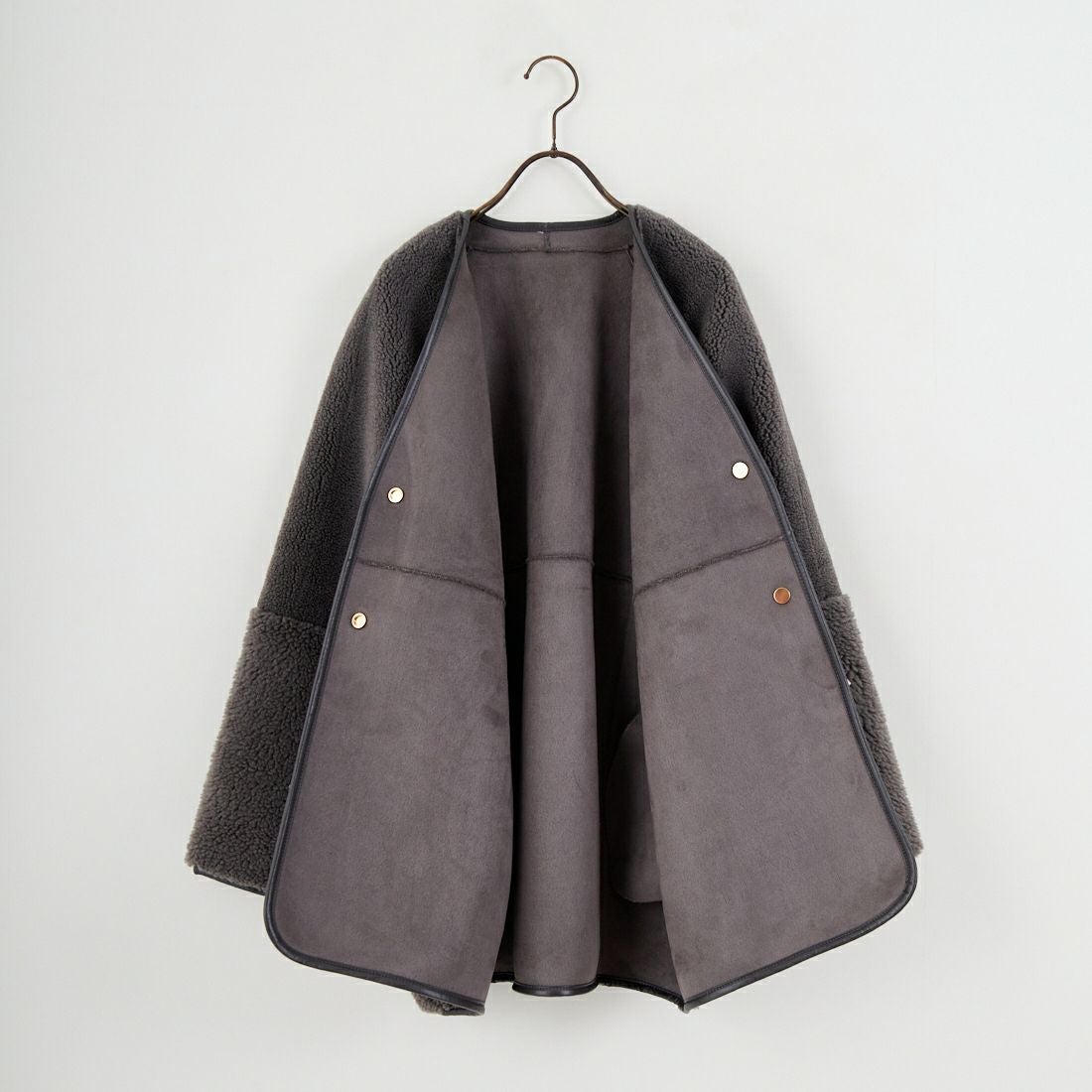 Jeans Factory Clothes [ジーンズファクトリークローズ] ボアスエードリバーシブルコート [275-38775] 08 ﾁｬｺｰﾙ