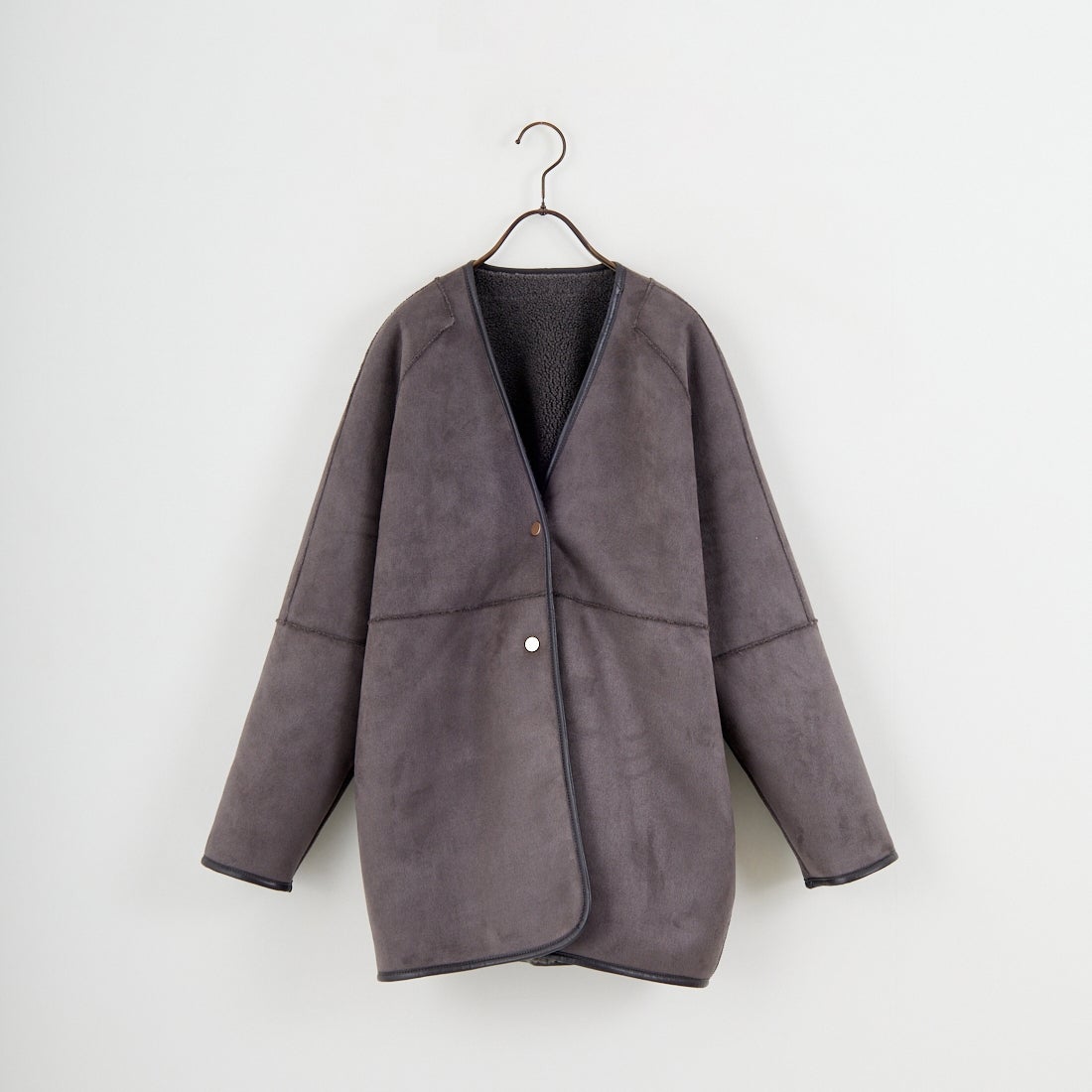 Jeans Factory Clothes [ジーンズファクトリークローズ] ボアスエードリバーシブルコート [275-38775] 08 ﾁｬｺｰﾙ