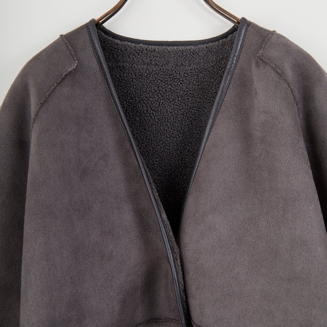 Jeans Factory Clothes [ジーンズファクトリークローズ] ボアスエードリバーシブルコート [275-38775] 08 ﾁｬｺｰﾙ