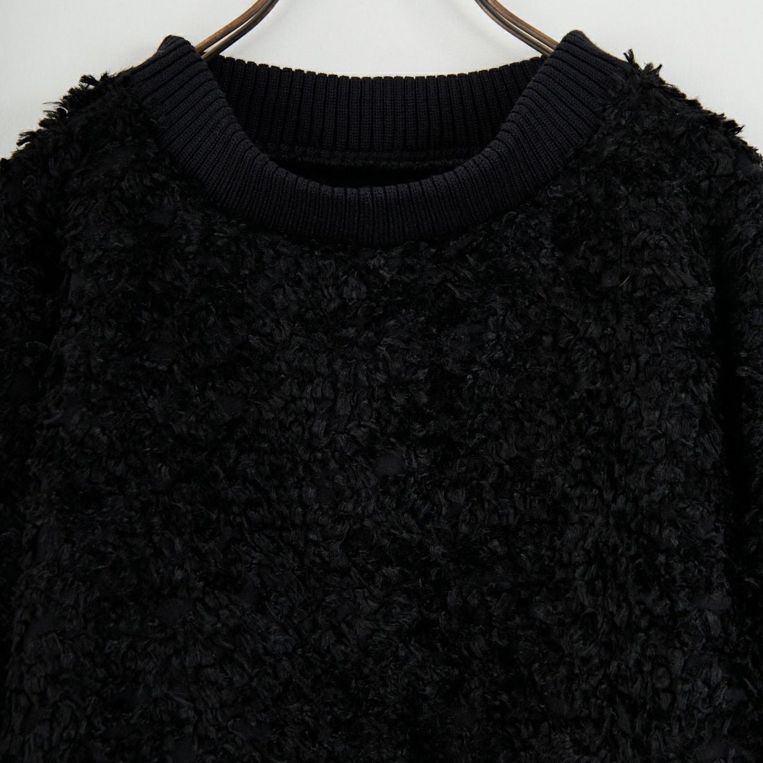 STELLA CIFFON [ステラシフォン] プードルカットジャガードブラウス [ST4-26405] 80 BLACK