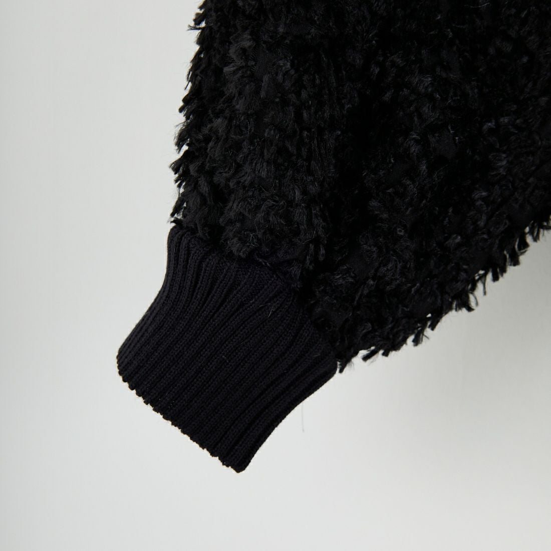 STELLA CIFFON [ステラシフォン] プードルカットジャガードブラウス [ST4-26405] 80 BLACK