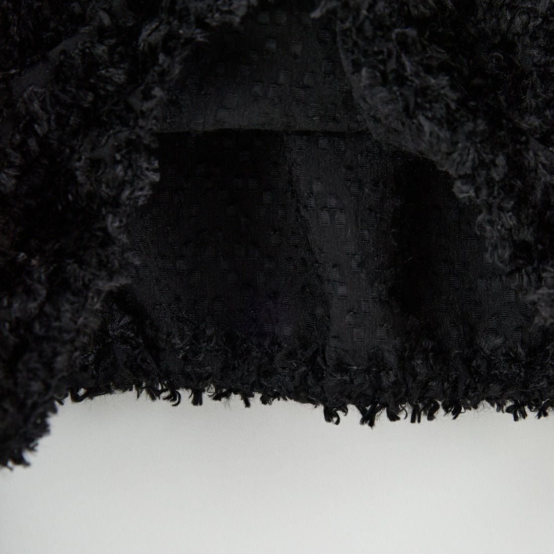 STELLA CIFFON [ステラシフォン] プードルカットジャガードブラウス [ST4-26405] 80 BLACK