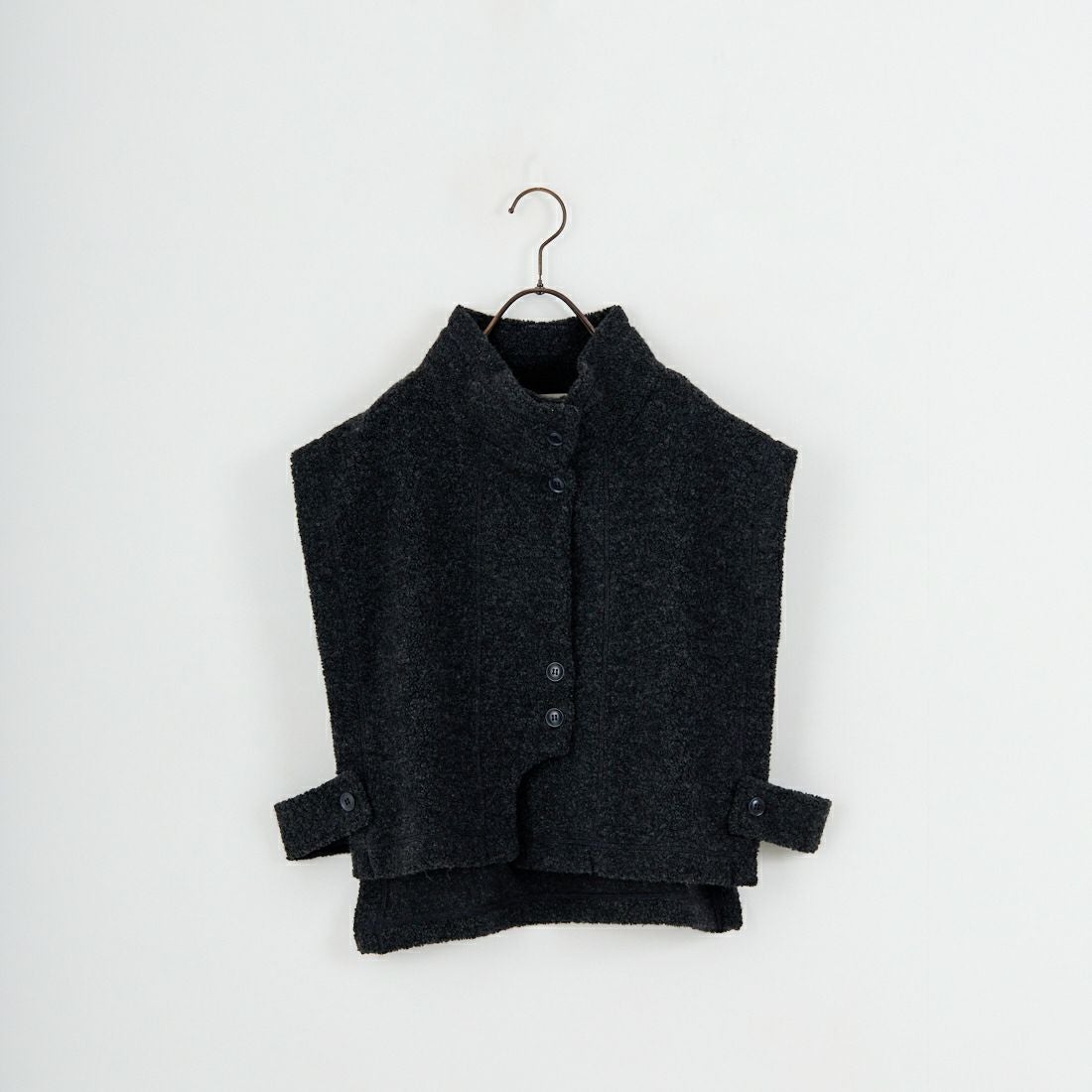 tumugu: [ツムグ] シープパイルベスト [TC25318] 88 CHARCOA