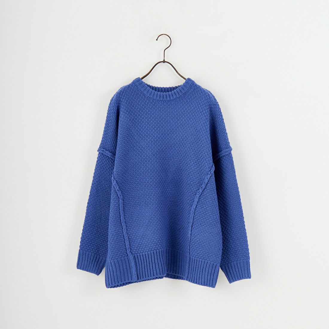 Jf Ready Made [ジェイエフレディメイド] 切替デザインクルーネックニット [3109206] 501 ﾌﾞﾙｰ