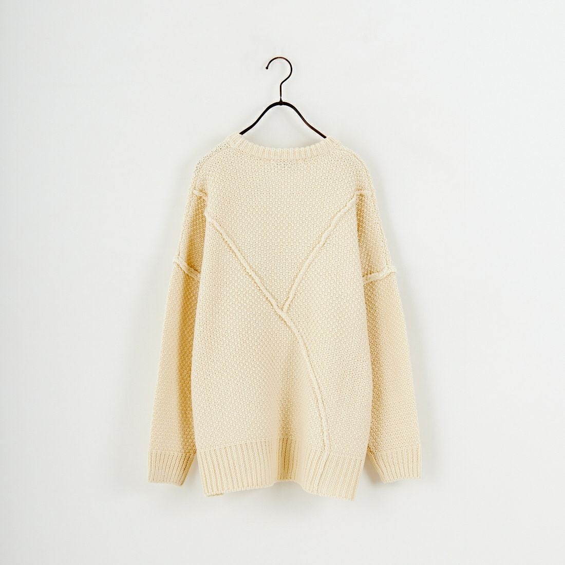 Jf Ready Made [ジェイエフレディメイド] 切替デザインクルーネックニット [3109206] 102 ｷﾅﾘ