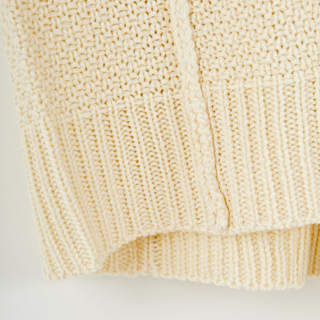 Jf Ready Made [ジェイエフレディメイド] 切替デザインクルーネックニット [3109206] 102 ｷﾅﾘ