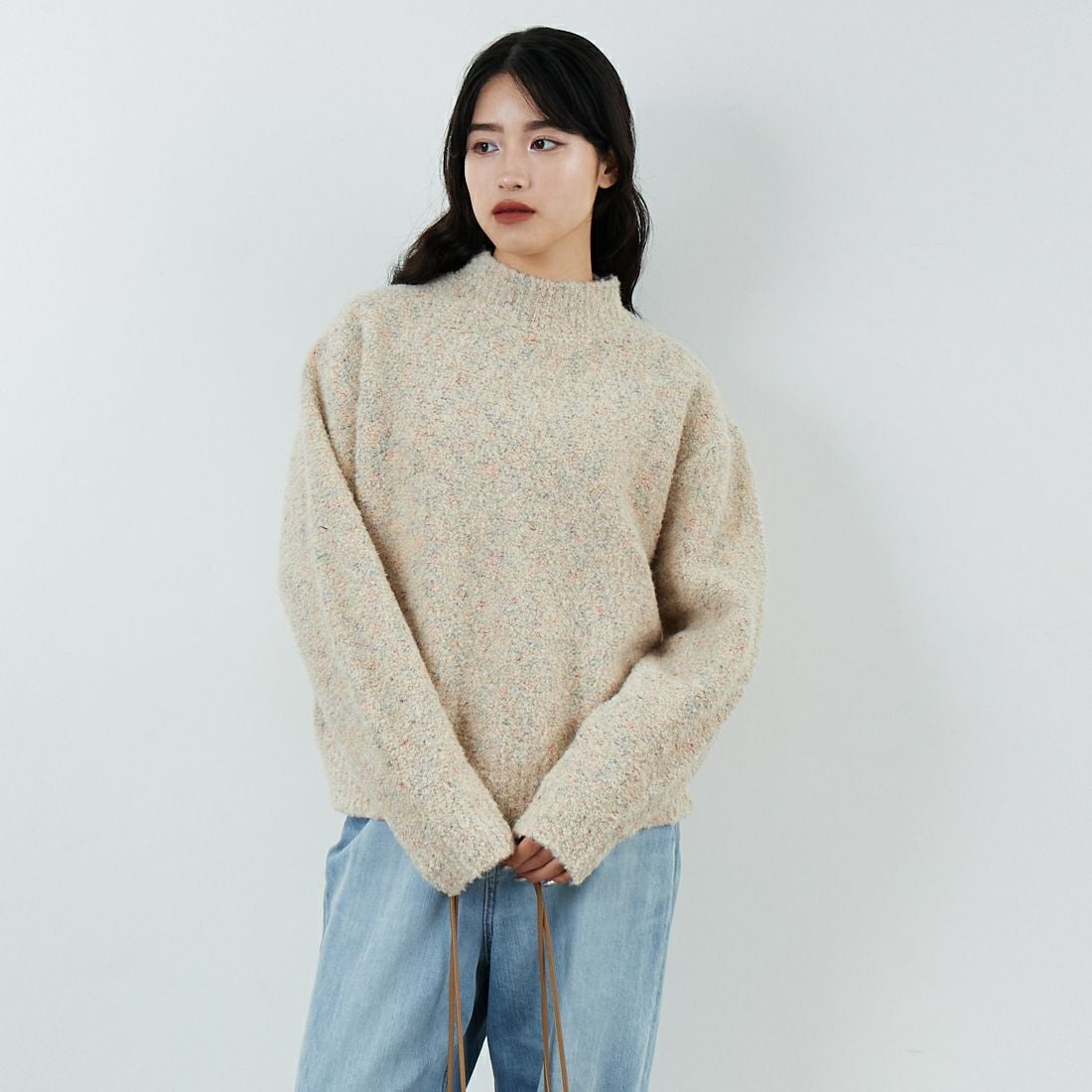 ECRU&&モデル身長：162cm 着用サイズ：F&&