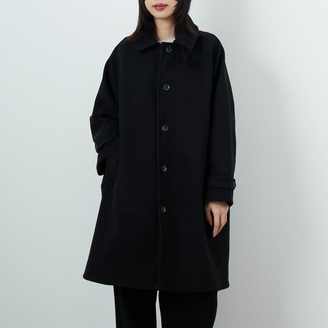BLACK&&モデル身長：162cm 着用サイズ：F&&