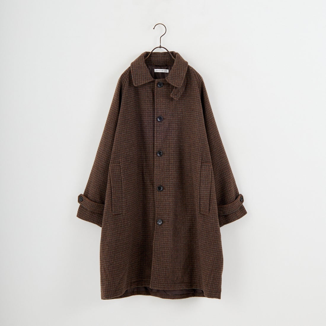Jeans Factory Clothes [ジーンズファクトリークローズ] ワイドステンカラーミドルコート [831031IN] CHECK
