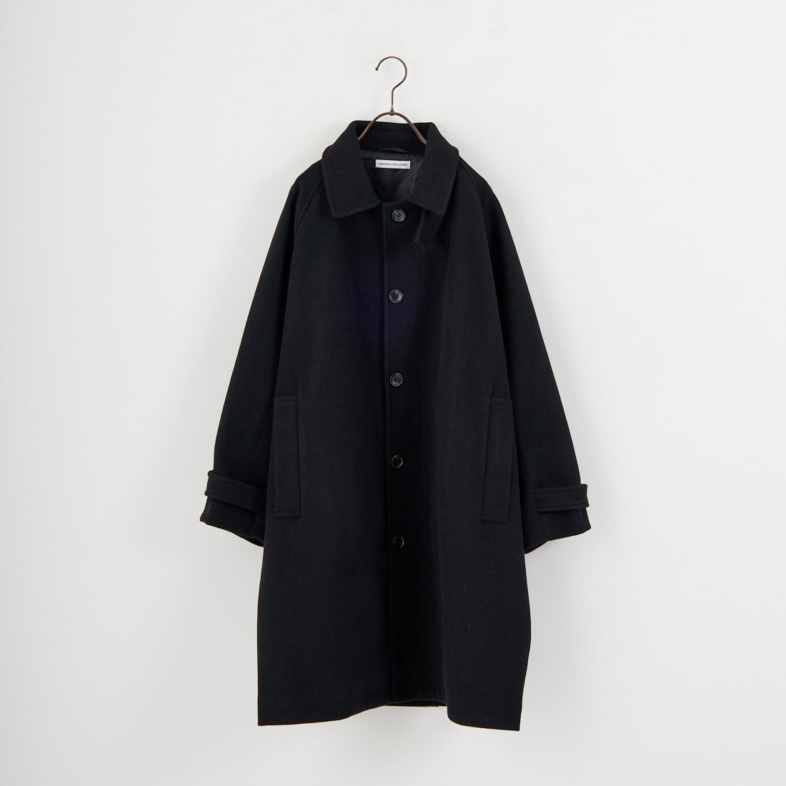 Jeans Factory Clothes [ジーンズファクトリークローズ] ワイドステンカラーミドルコート [831031IN] BLACK